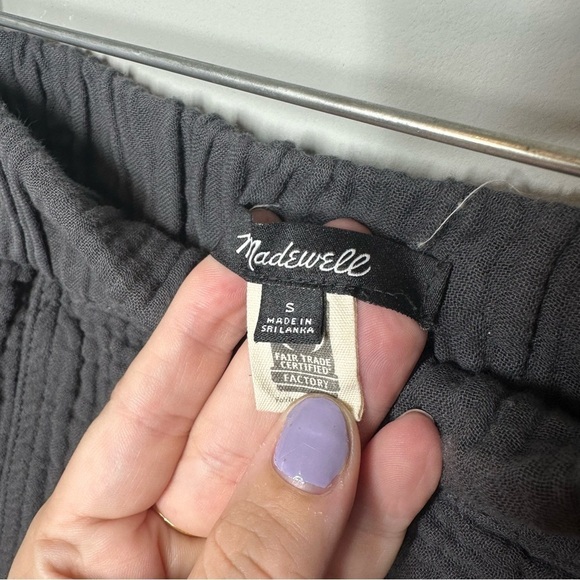 Madewell Waffle Knit Pull On Shorts Gray - Picture 2 of 3